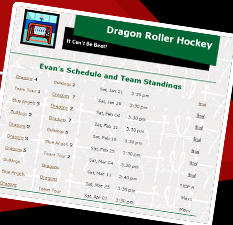 Hockey Sched